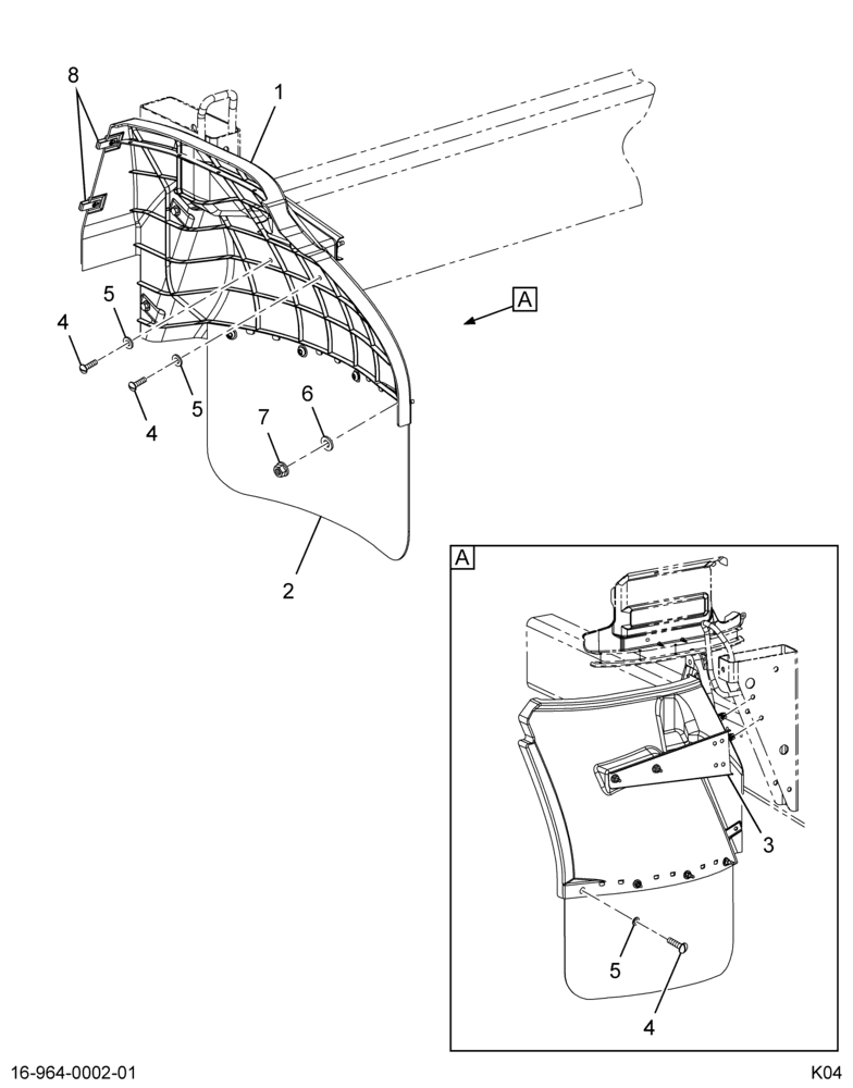 ..PANEL   SPLASH REAR ASSY - RH (Eng. 6E7O-16A578-AB)