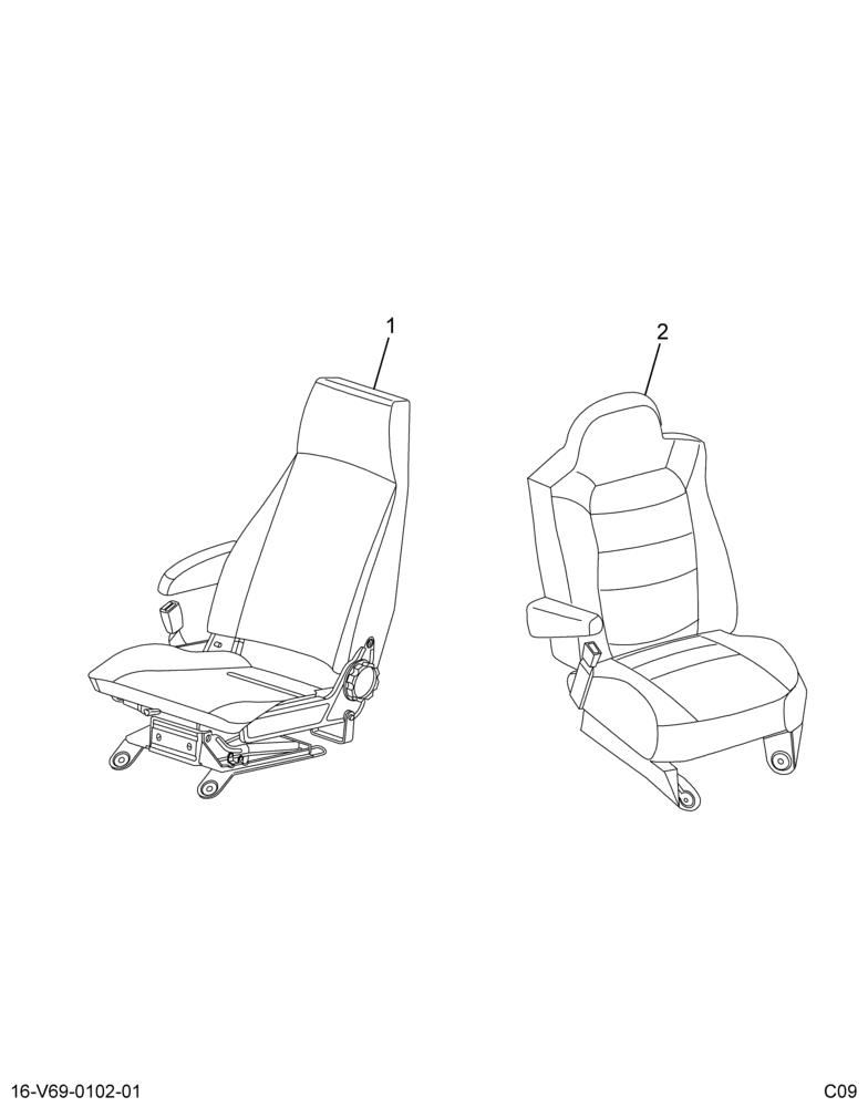 ..KIT SEATS*DRVR EASI AIR  PASS (Eng. 4C4O-6500034-CAW)