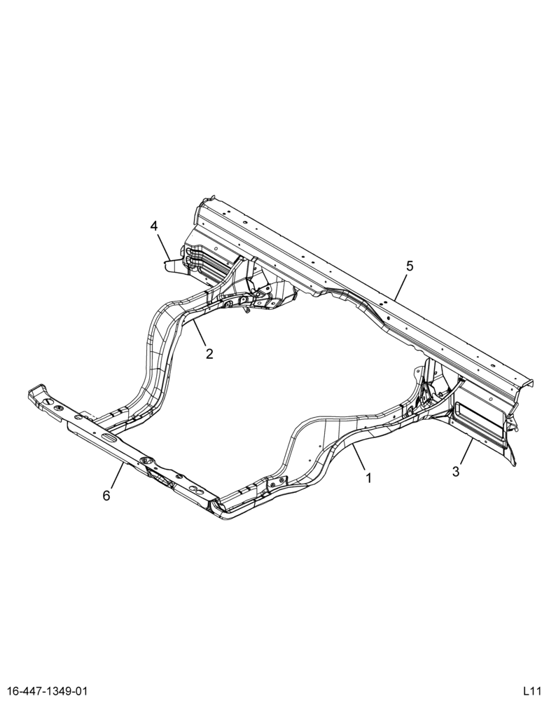 ....FRAME UNDERBODY OR PLATFORM  W (Intl. 3596879C94)