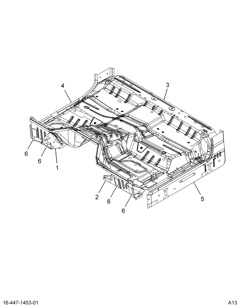 ..UNDERBODY,ASM , REGULAR CAB (Intl. 3738238C93)