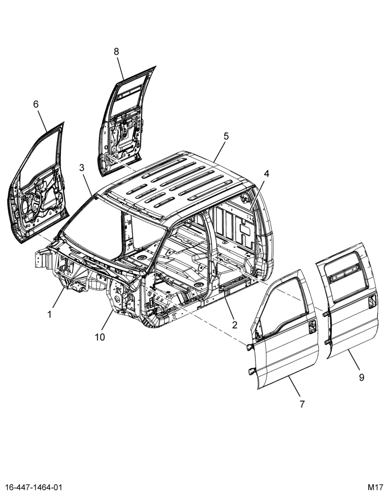 ..CAB,REGULAR , CREW CAB, W/MIRR (Intl. 3739449C99)