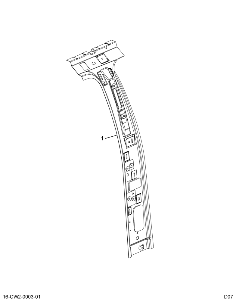 ....PANEL PILLAR ASM CENTER (YC3Z-6624301-AA)