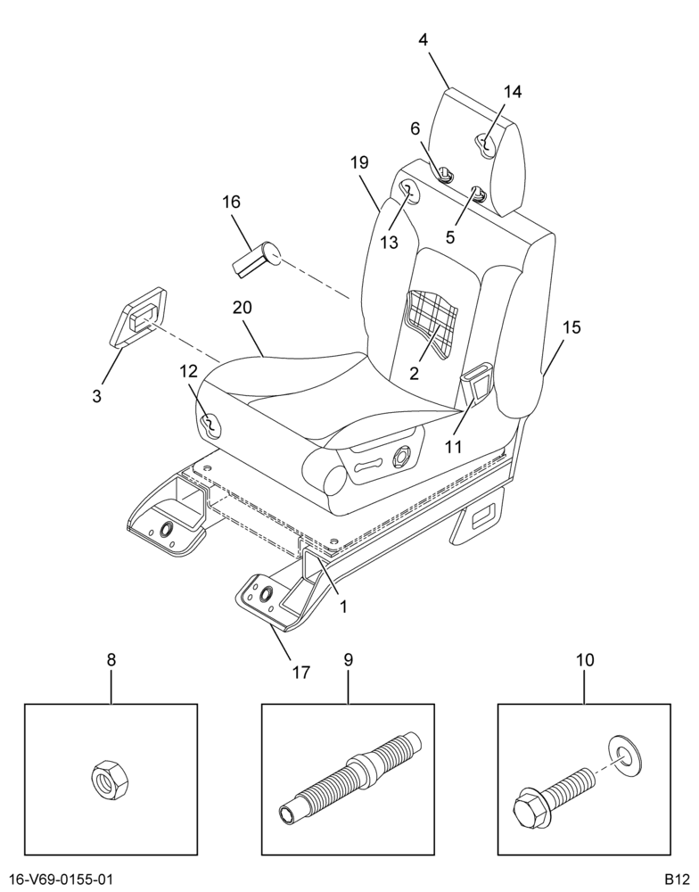 ..SEAT PASSENGER  40% NON-SUSPEN (BC4Z-7060004-Q)