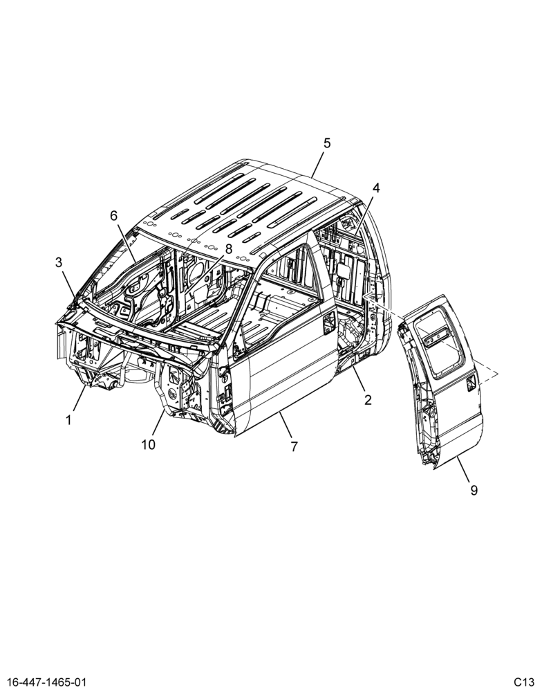 ..CAB,REGULAR , CREW CAB, W/MIRR (Intl. 3739449C94)