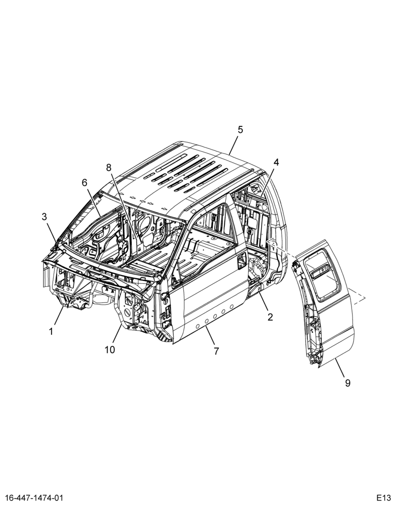 ..CAB,REGULAR , CREW CAB, W/MIRR (Intl. 3739449C93)