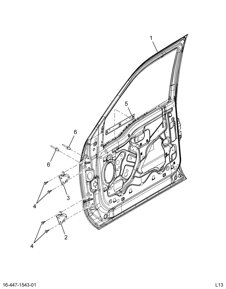 ..DOOR,CAB RT , ASSY, FRONT W/WE (Intl. 3854713C95)
