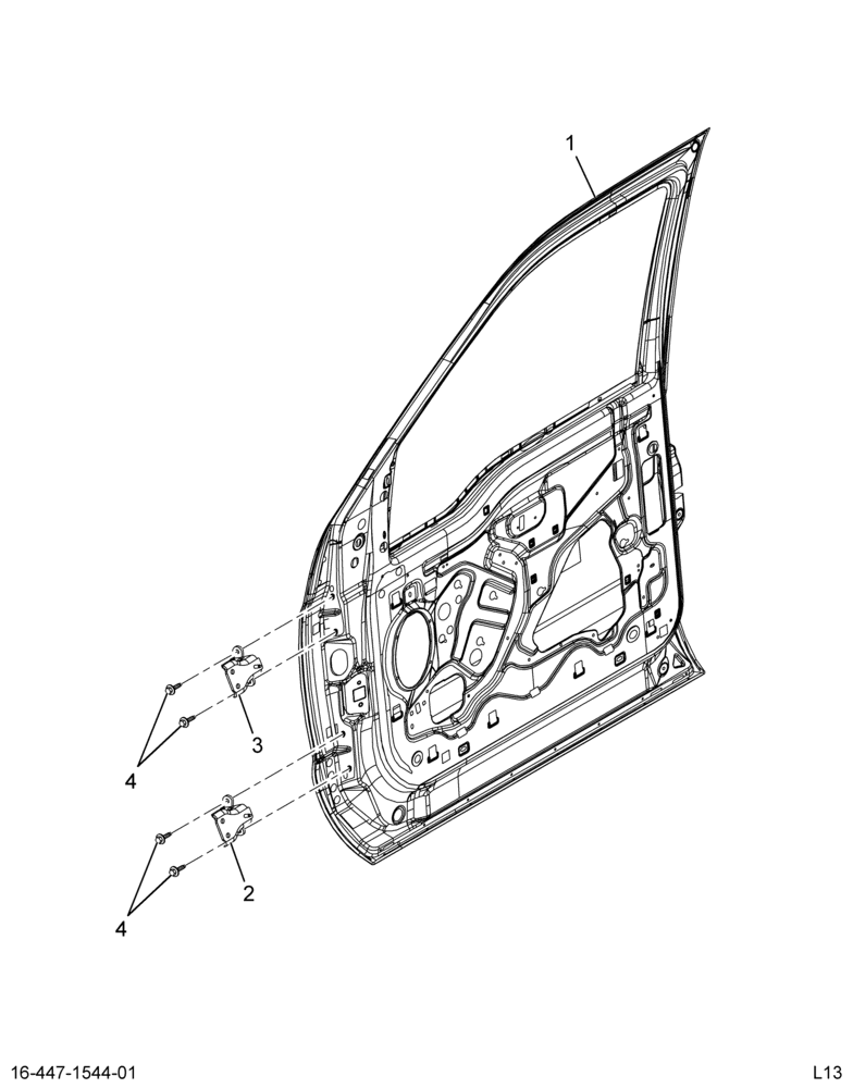 ..DOOR,CAB RT , ASSY, FRONT W/TE (Intl. 3854737C95)