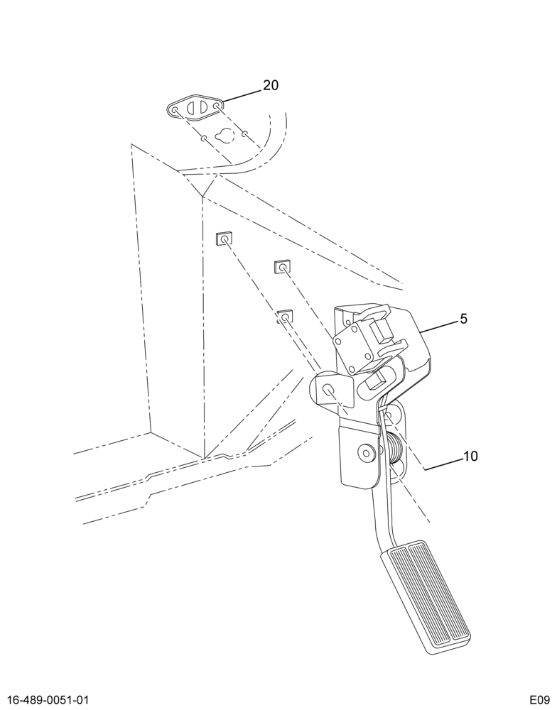 ACCEL PEDAL & MTG; ELECTRONIC,SUSPENDED MTD