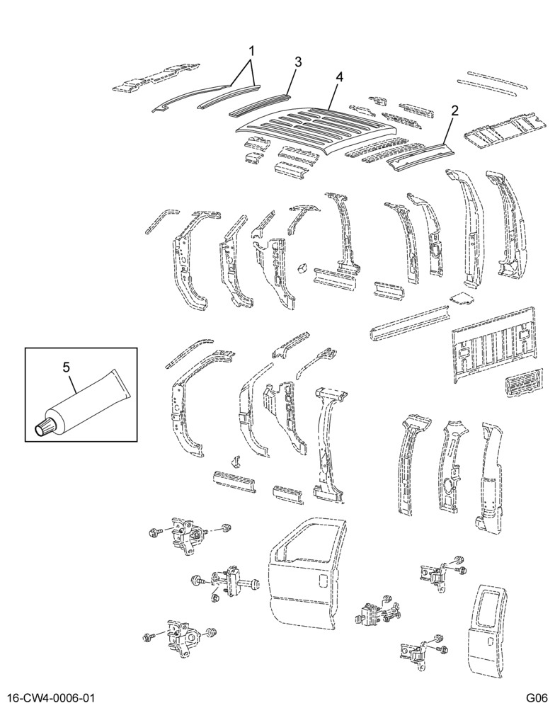 ..PANEL ASSY ROOF CREW W/SUNSHD (5C4Z-7150202-A6)