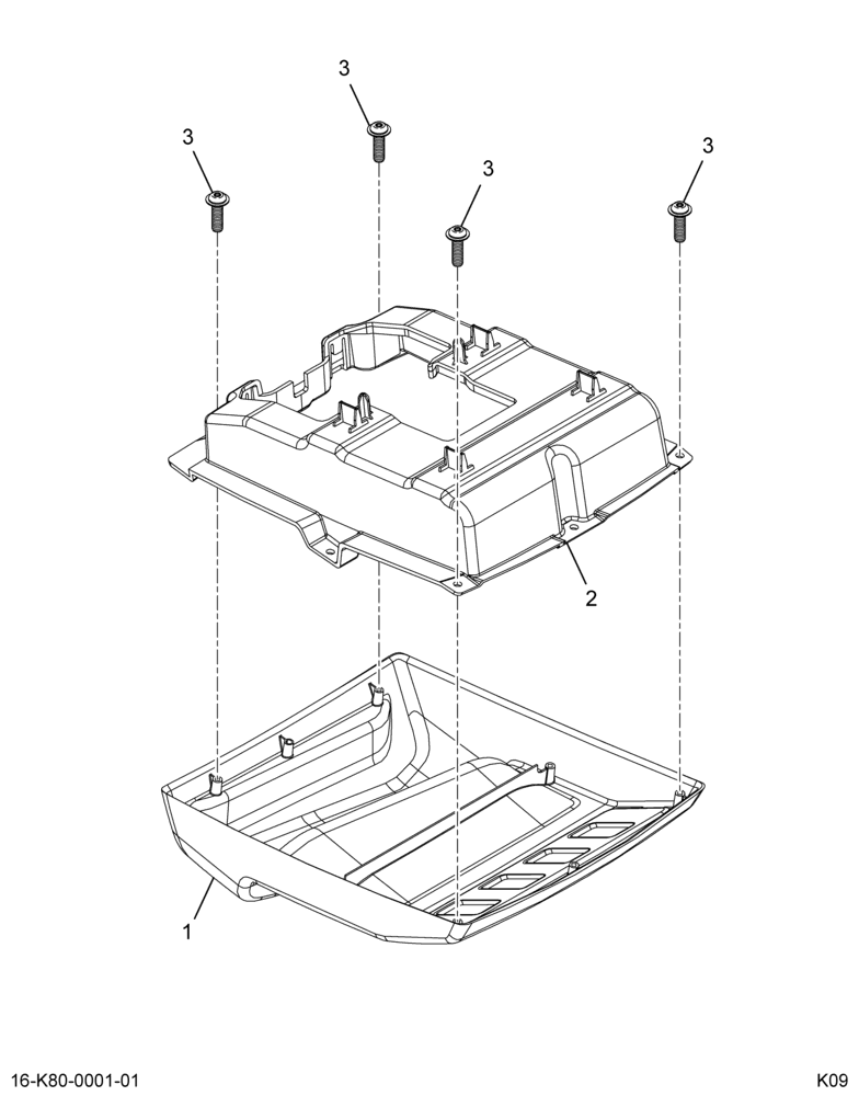 ..IP, OVERHEAD CONSOLE, HOUSI (Eng. BC4O-70519A58-AB)