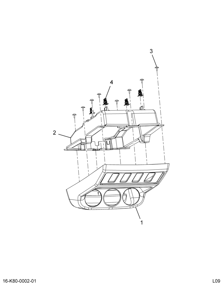 ..IP  OVERHEAD CONSOLE  HOUSI (Eng. BC4O-70519A58-AB)