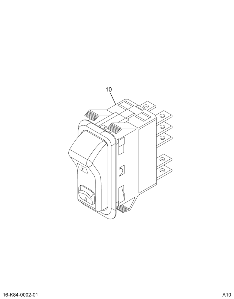 OVERHEAD CONSOLE; EXHAUST BRAKE SWITCH (ABR #5)