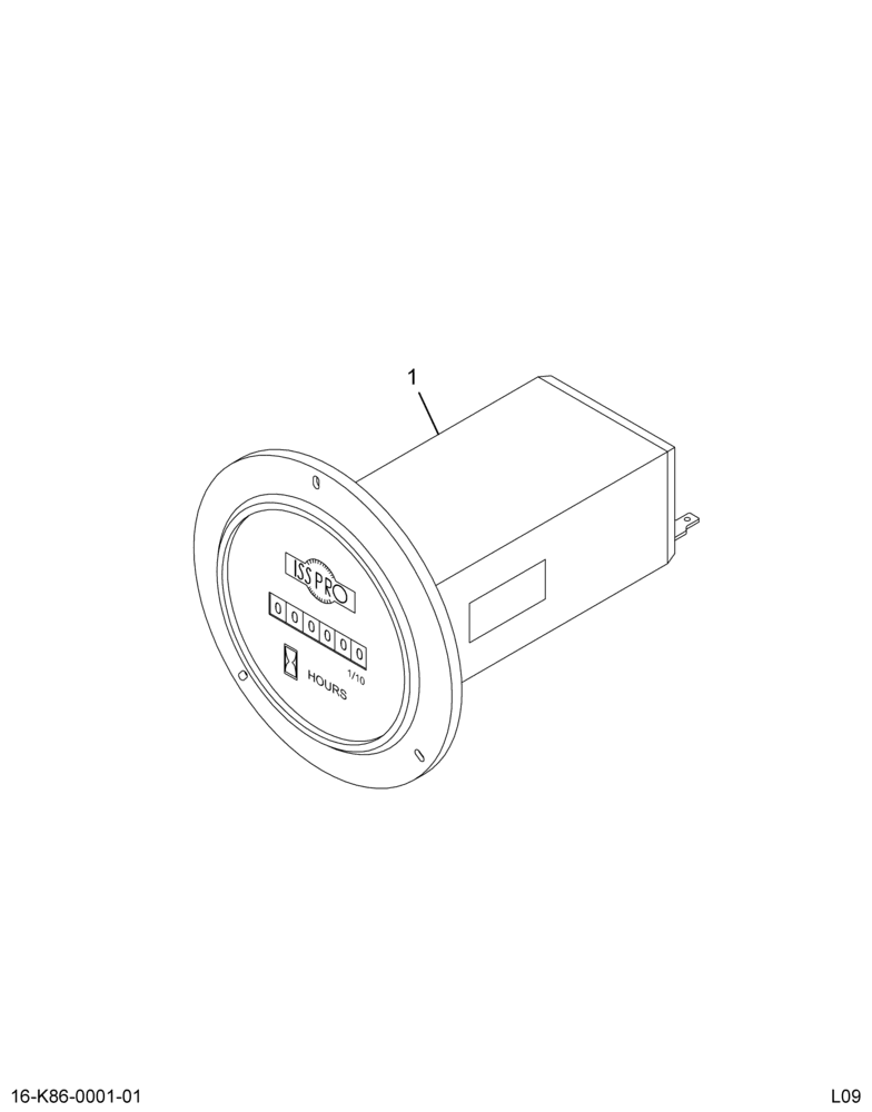 ..IP, HOURMETER GAUGE (Intl. 3851577F91)