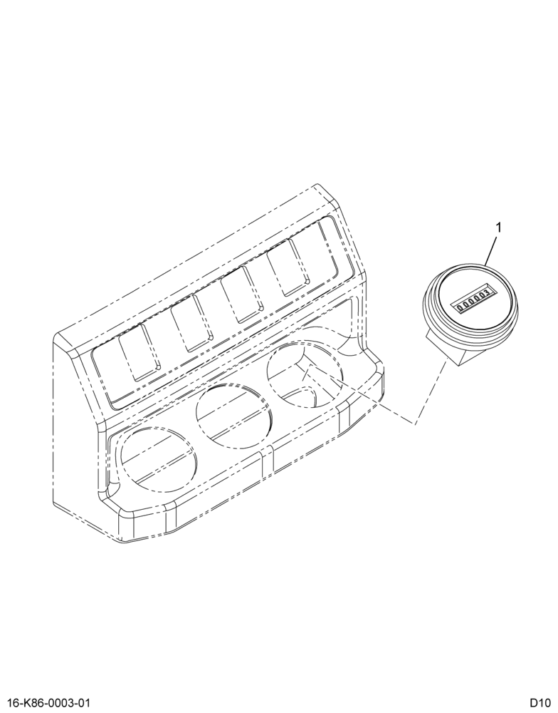 ..IP  HOURMETER GAUGE (Intl. 3880753F91)