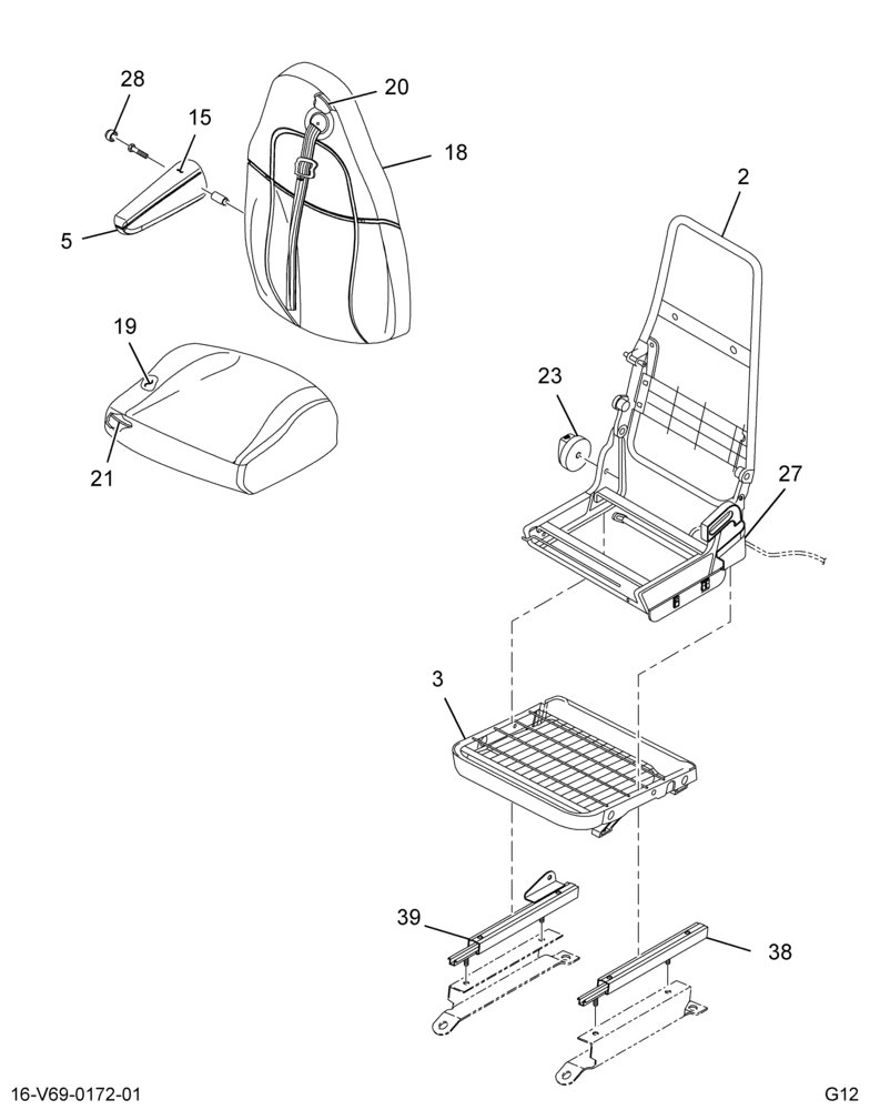 ..SEAT DRIVER  CLOTH  NON-SUSPEN (BC4Z-7060004-V)
