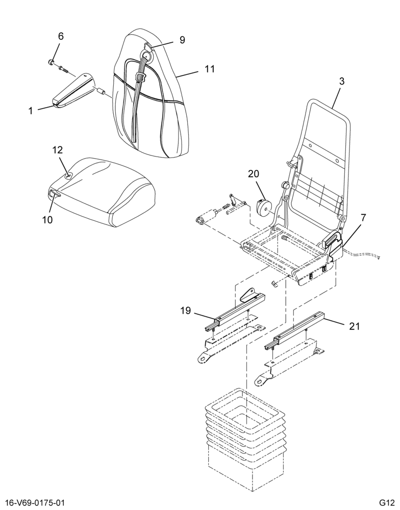 ..SEAT PASSENGER  VINYL  NON-SUS (BC4Z-7060004-T)