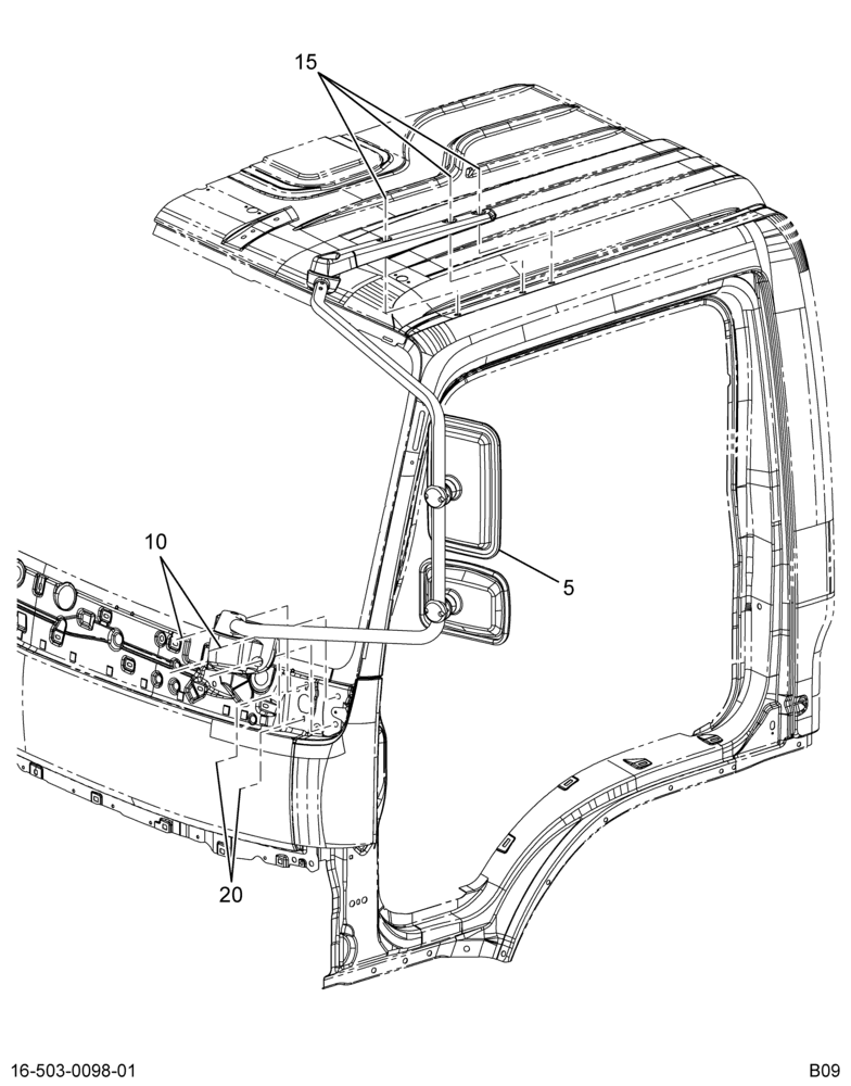 MIRROR ASM & MTG; REAR VIEW