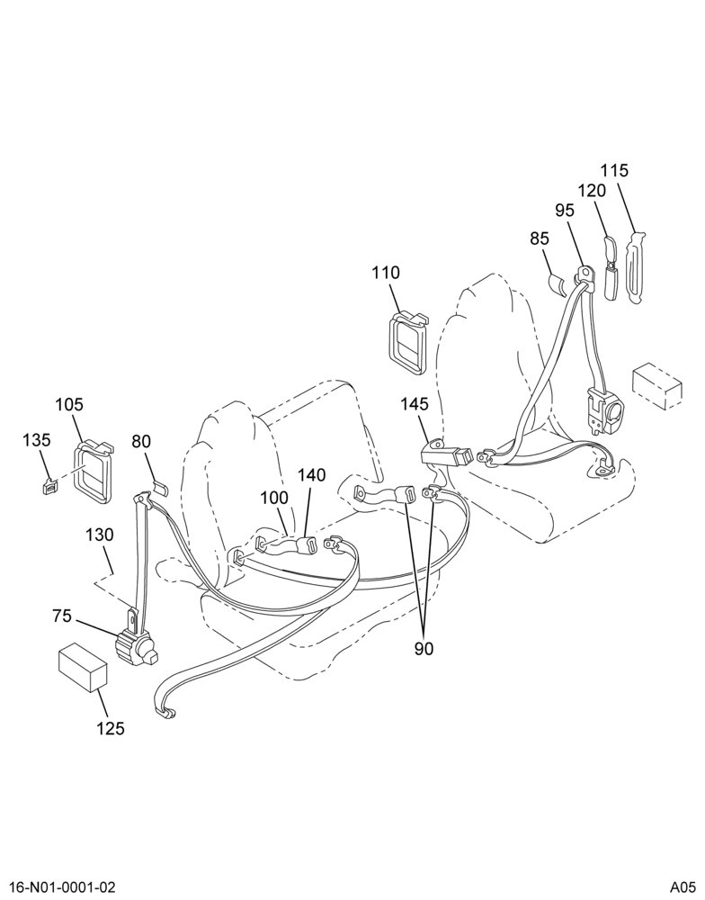 SEAT & RESTRAINT INSTL; DRIVERS 2/2