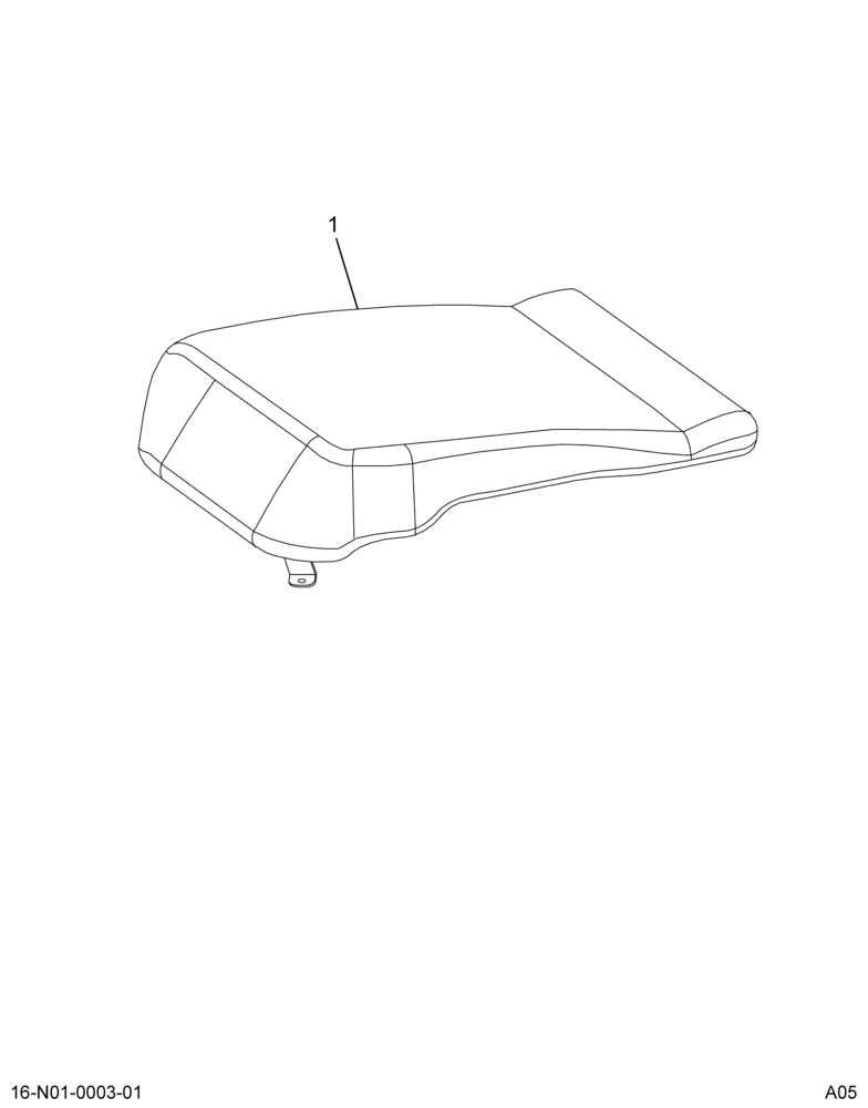 ..CUSHION SEAT F CTR FABRIC (6E7Z-2060050-AA)