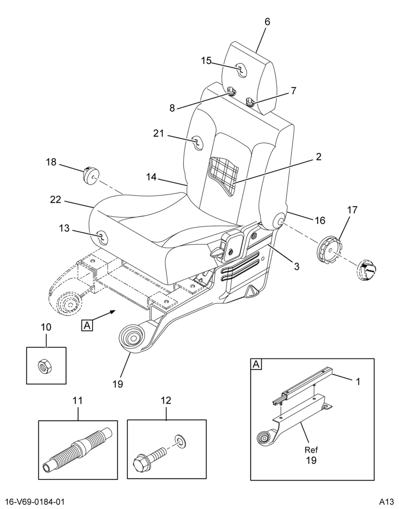 ..SEAT,DRIVER , 1/3 STATIC CLOTH (FC4Z-7060004-A)
