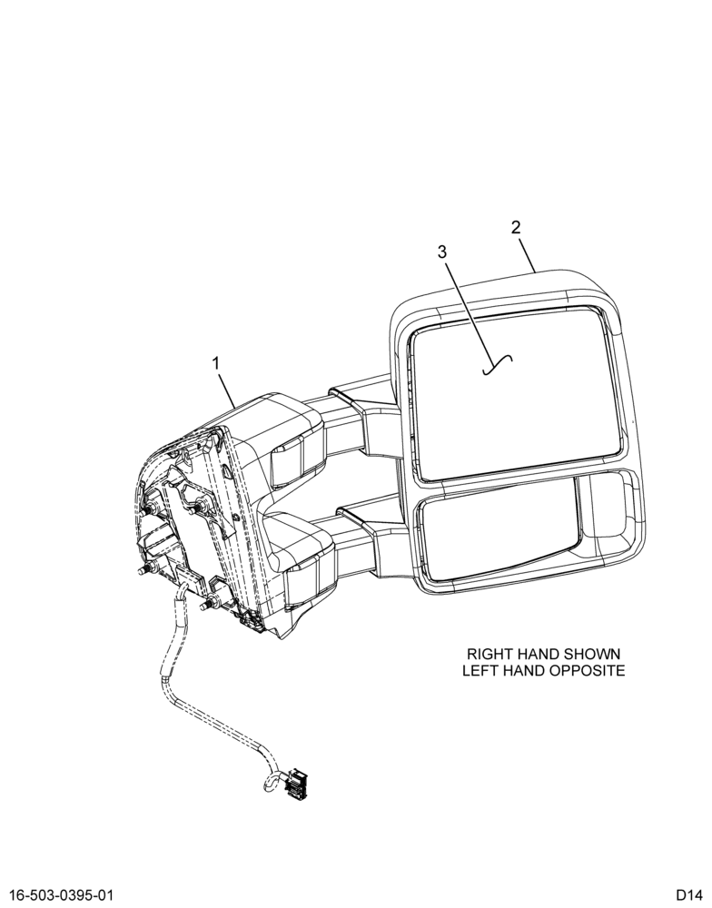 ..MIRROR  REAR VIEW ASSY  TRAILE (9C3Z-17682-CA)