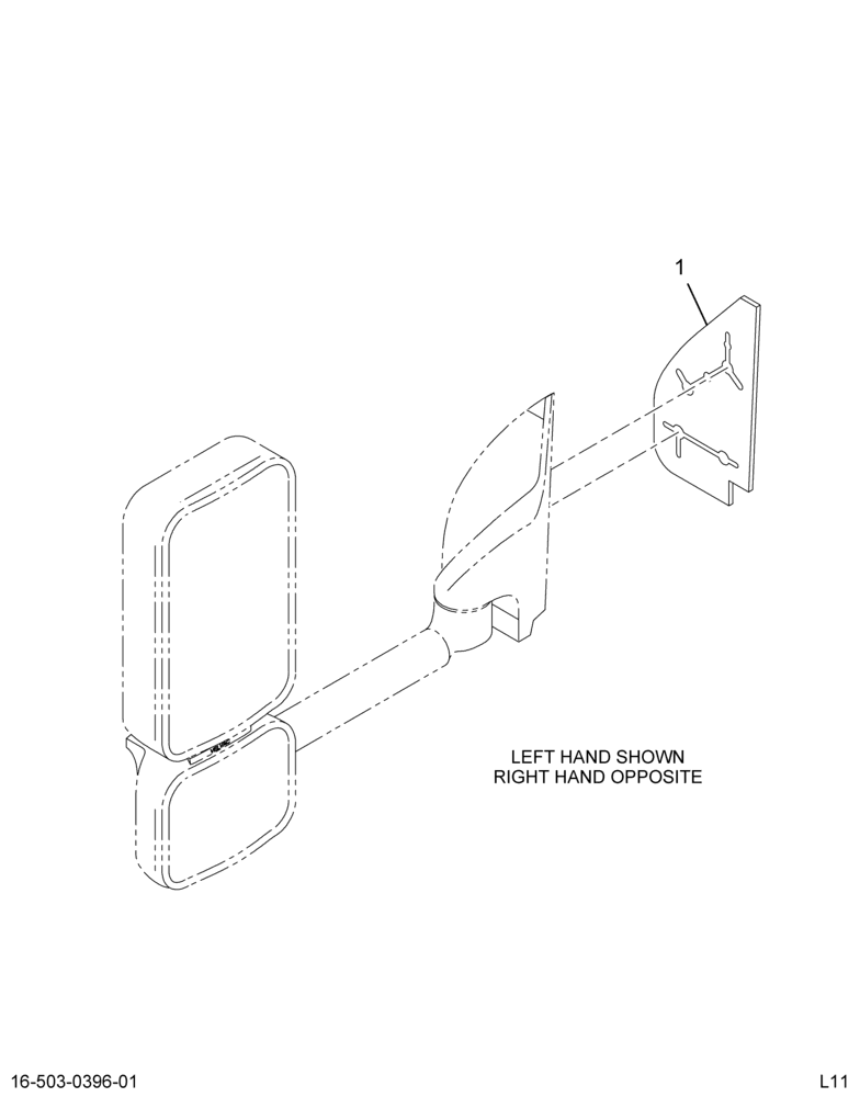..MIRROR, 2020 MAN RH,96" (CC4Z-17682-A)