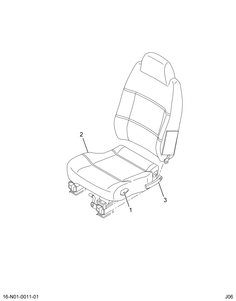 ..SEAT DRIVERS  COMPLETE  VINYL (7E7Z-2060005-AA)