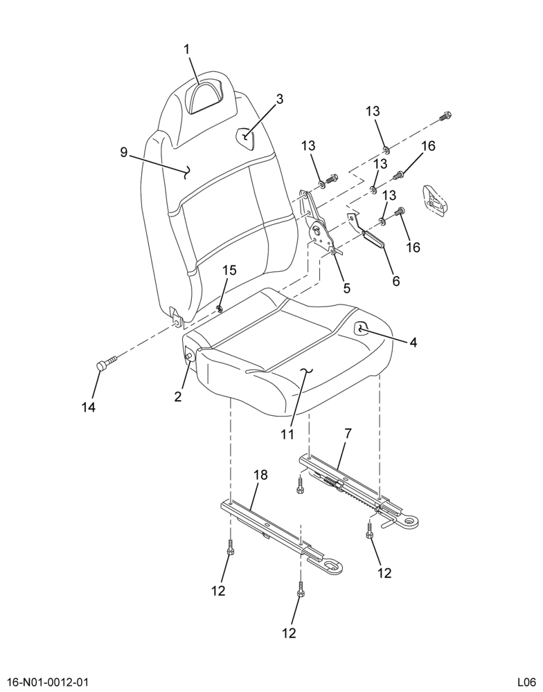 ..SEAT DRIVER  COMPLETE  VINYL (7E7Z-2060005-AA)
