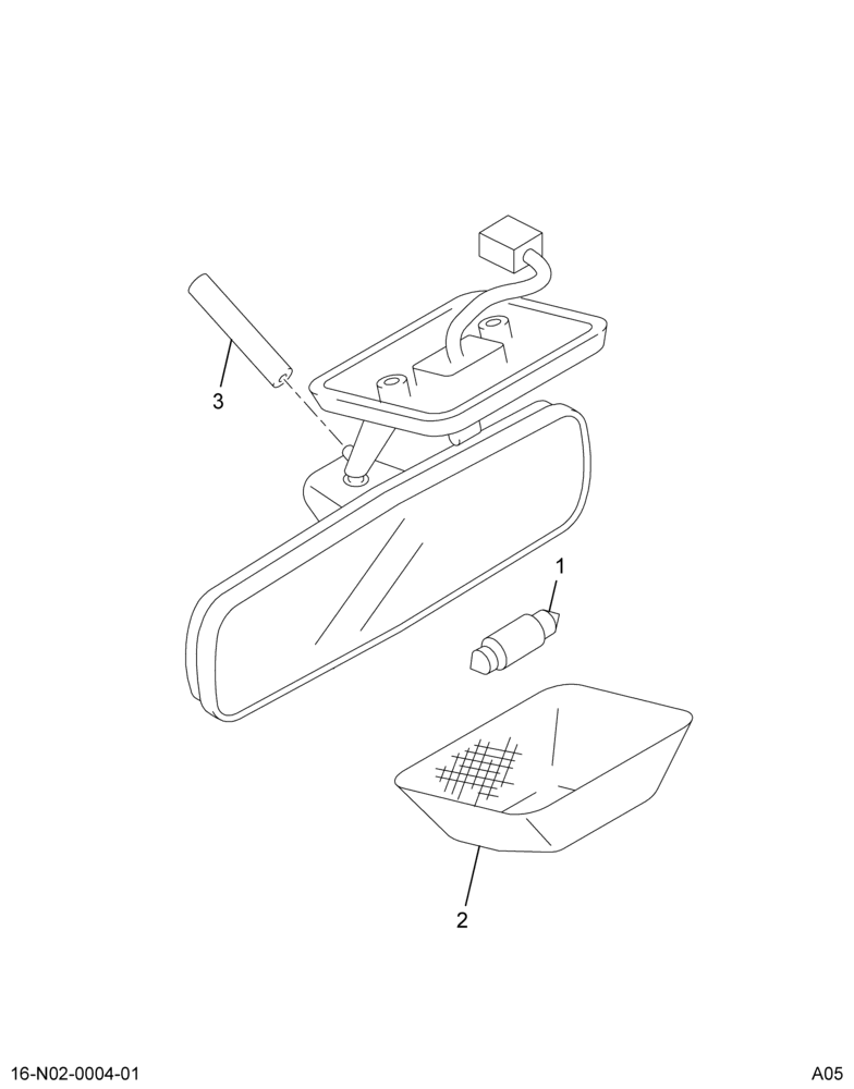 ..MIRROR REAR VIEW INTERIOR (6E7Z-17700-AA)