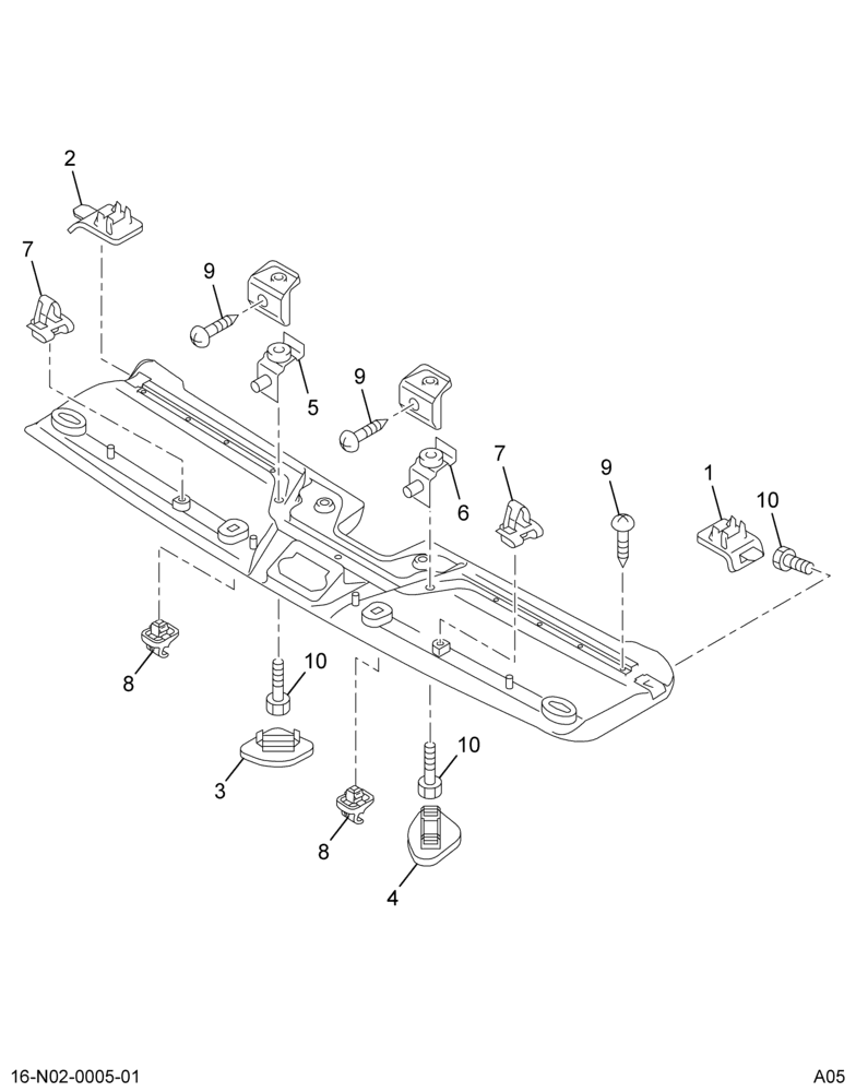 ..PANEL HEADER TRIM ASSY (6E7Z-2051940-AA)