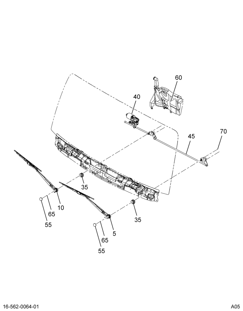 WINDSHIELD WIPER INSTL