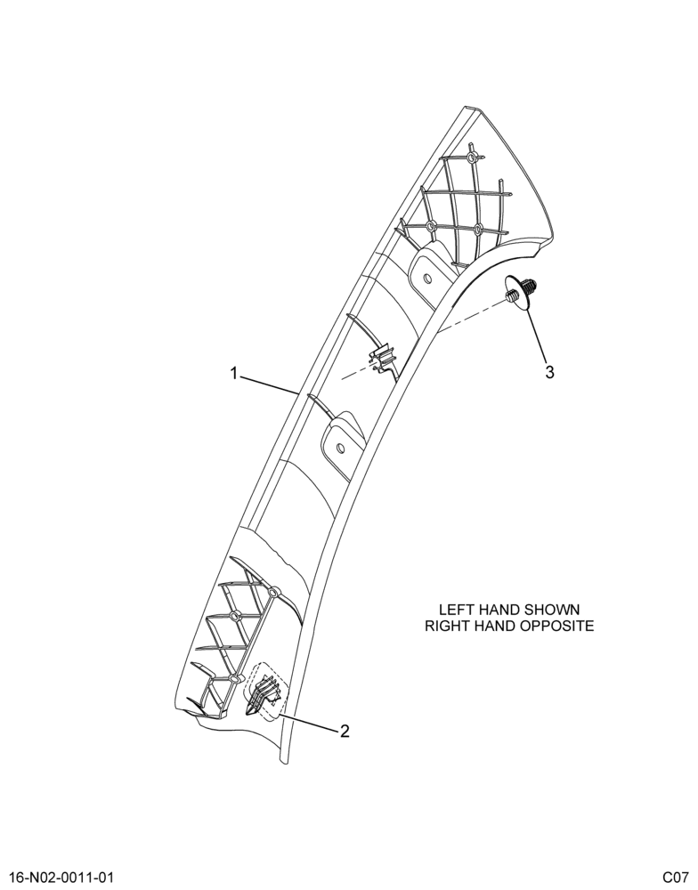 ..PANEL ASSY A-PILLAR DRIVER (8E7Z-2003598-B)