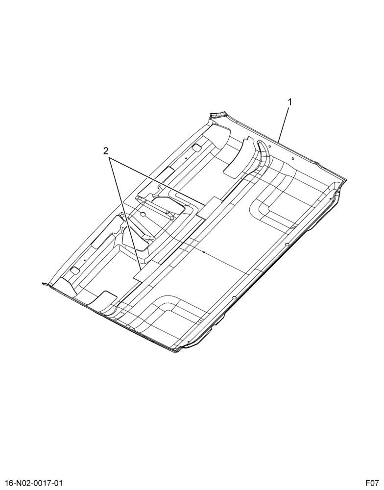 ..PANEL  CF HEADLINER ASSEMBLY (8E7Z-2051944-B)
