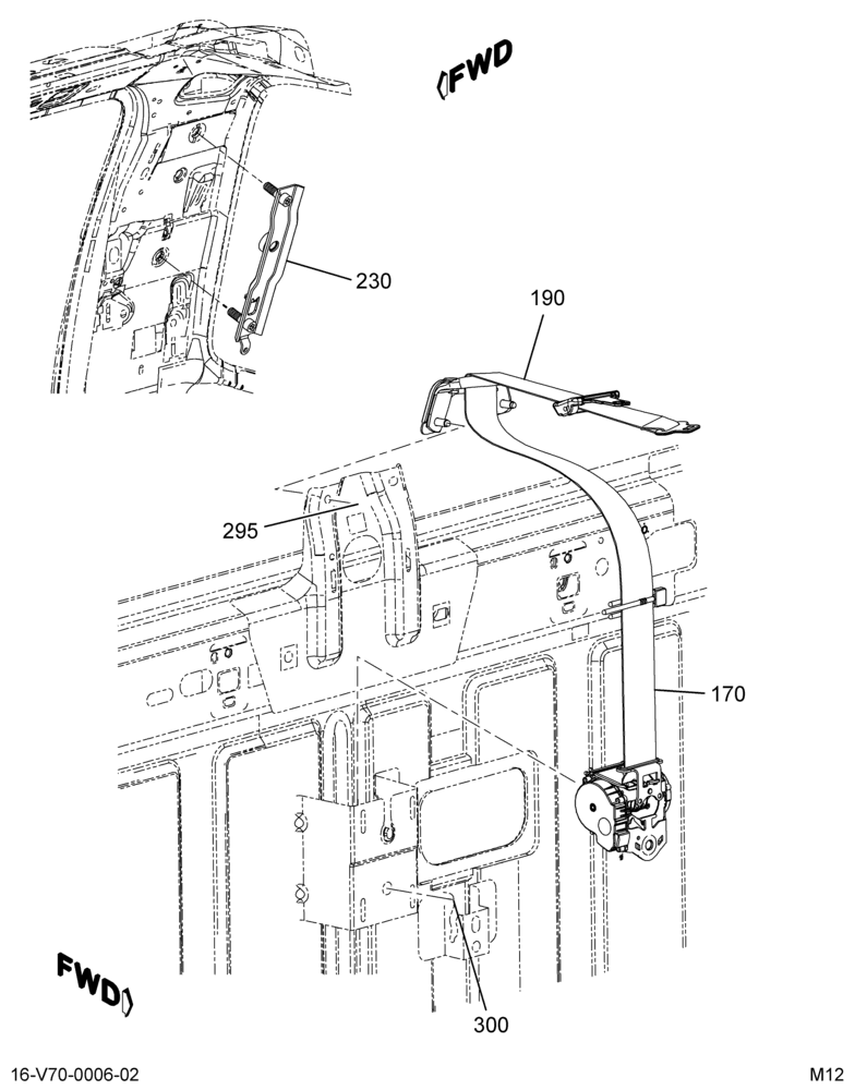 SEAT BELT INSTL; RR BENCH 2/2