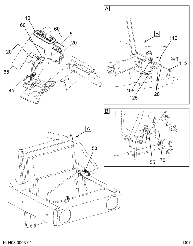 AUTOMATIC SHIFTER CONTROL INSTL