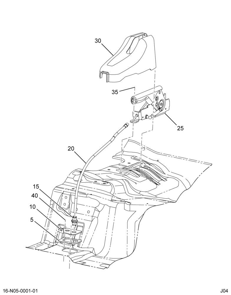 PARKING BRAKE LEVER