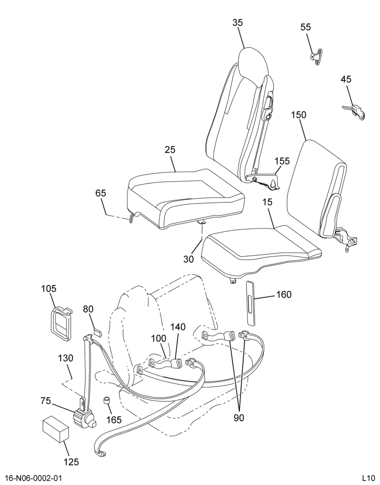 SEAT & RESTRAINT INSTL; PASSENGER