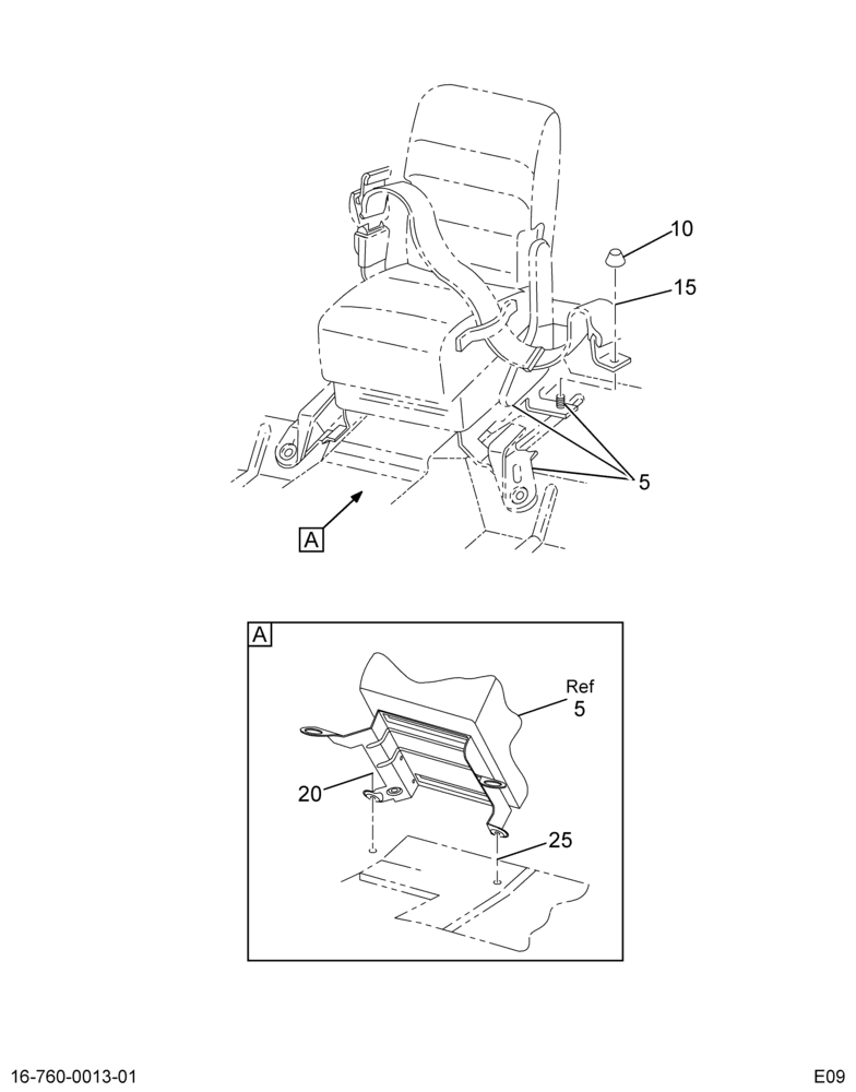 REAR SEAT KIT; CREW CAB