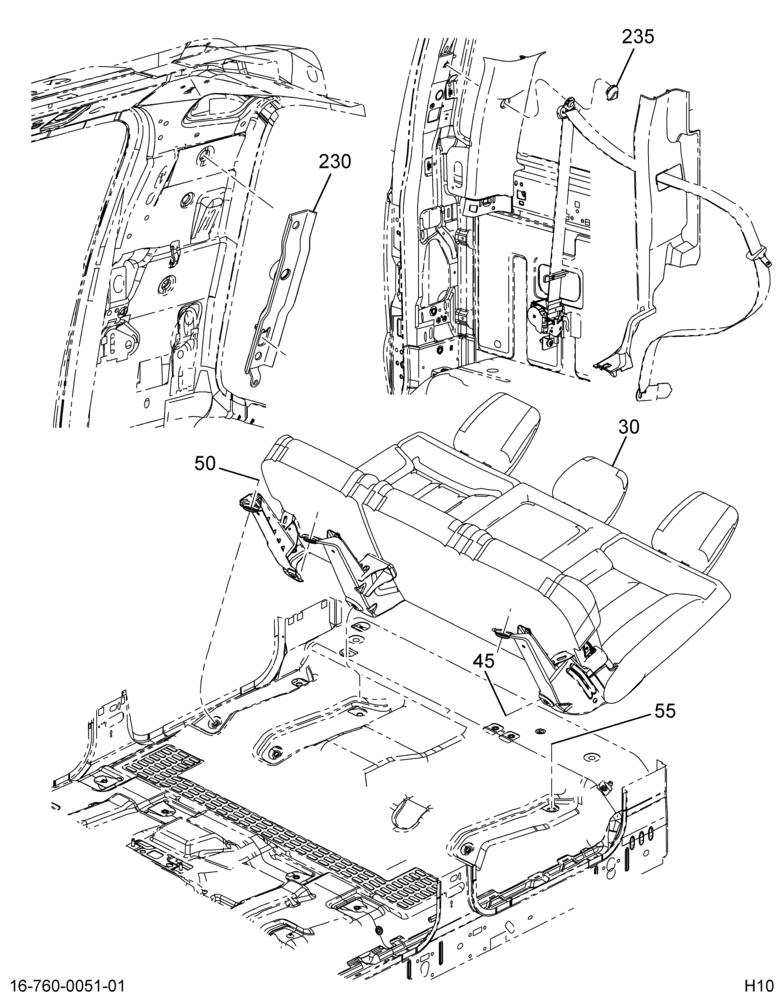 FULL WIDTH REAR SEAT INSTL