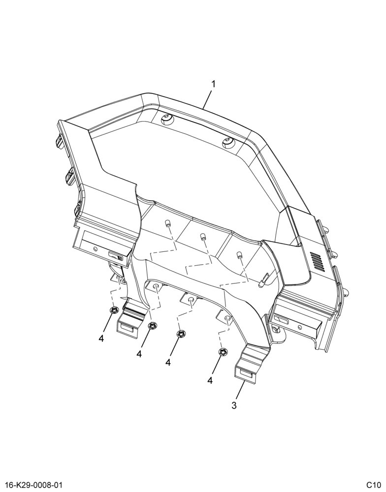 ....PANEL  ASM CLUSTER FINISH (BC4Z-70044D70-H)