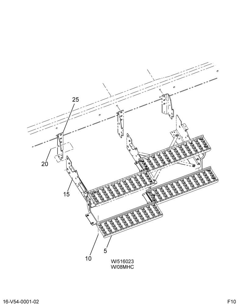 RSM STEPS SUPER CAB; FRAME/MODULE MTD