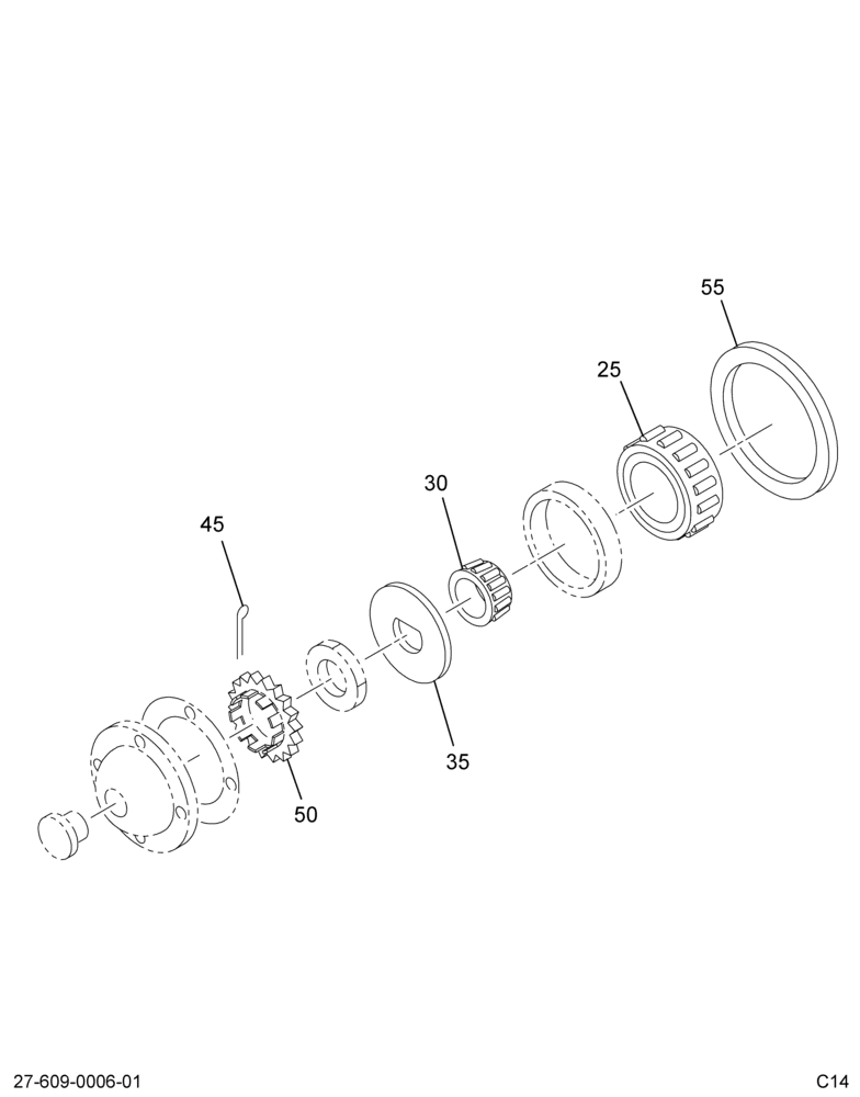 SEALS & BEARINGS; WHEELS, FRONT AXLE