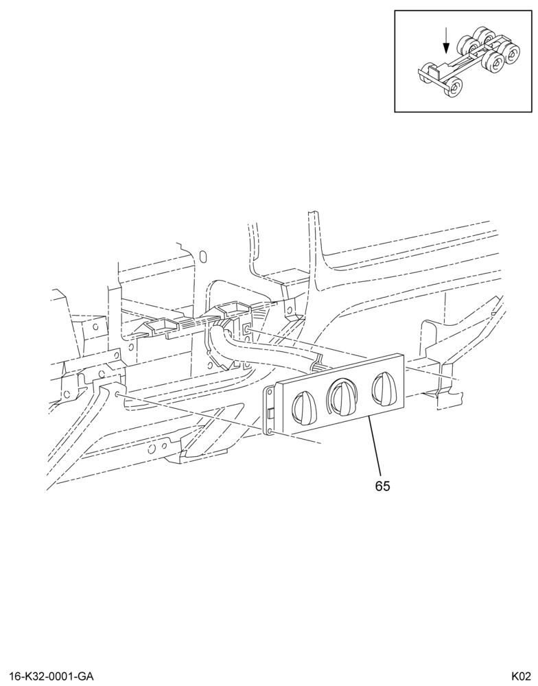 INSTRUMENT PANEL; HVAC CONTROL,(ABR#32)