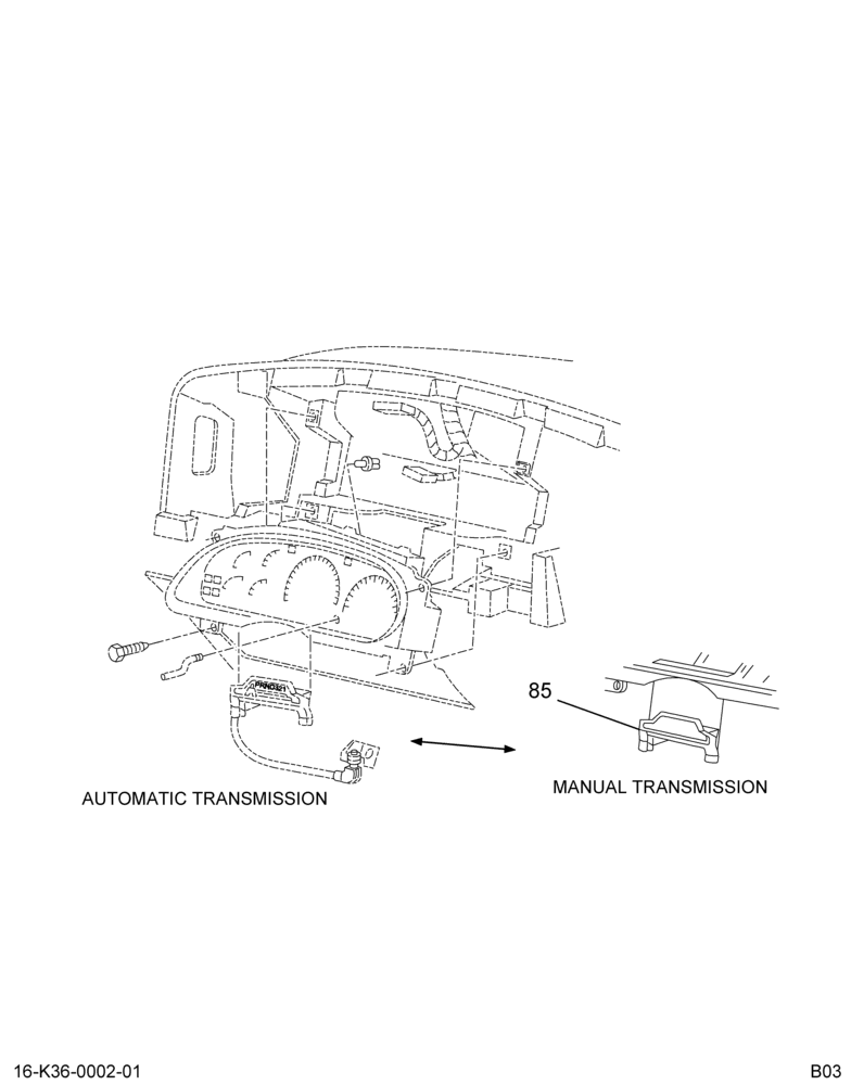 INSTRUMENT PANEL; TRANSMISSION CONTROL COVER,(ABR#31)