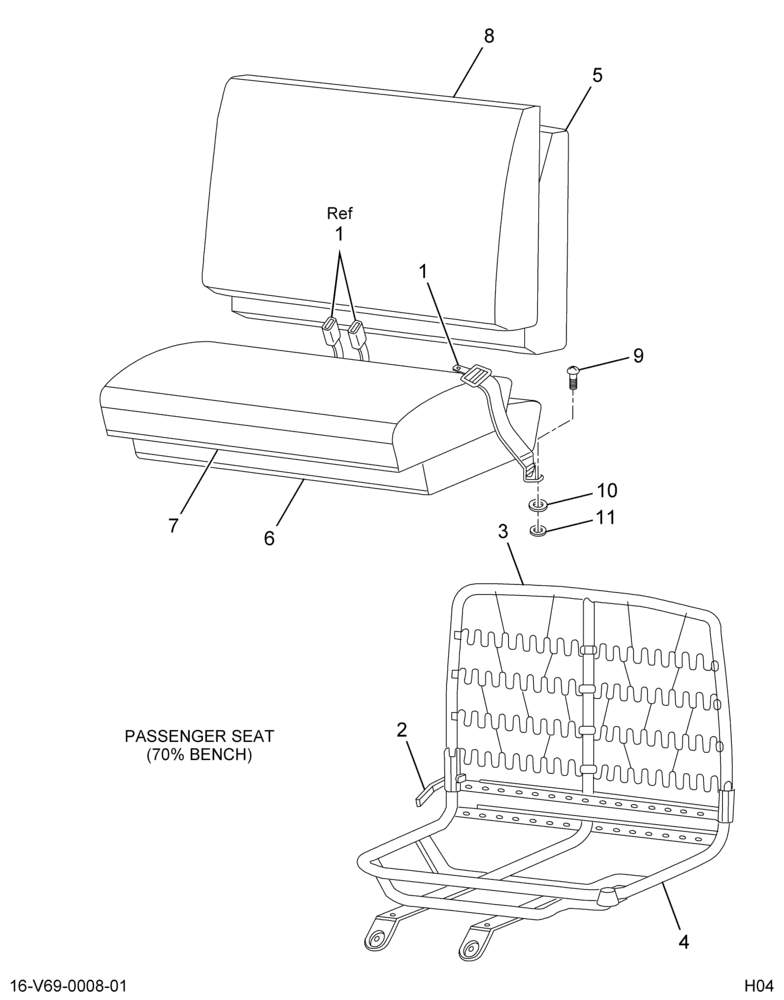 ....SEAT,PASS 70% RECLINE G-GRN (6C4Z-7060012-DA)