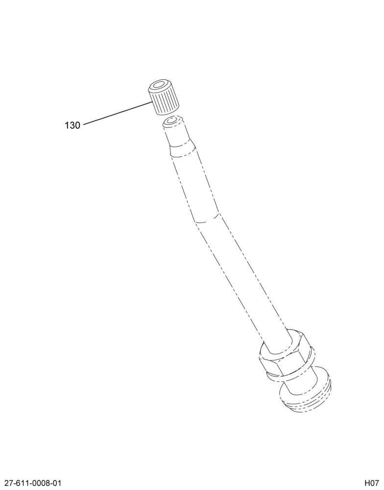 TIRE VALVE & CAP; FRONT WHEEL, FLOW THROUGH