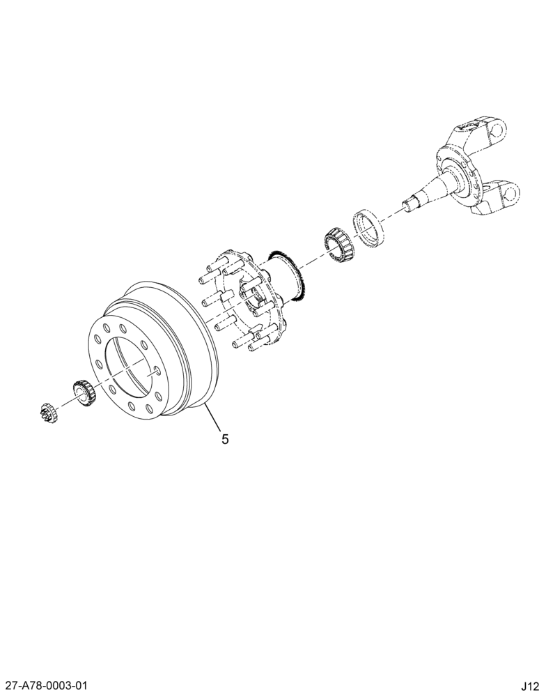 BRAKE DRUM, FRT; CAST