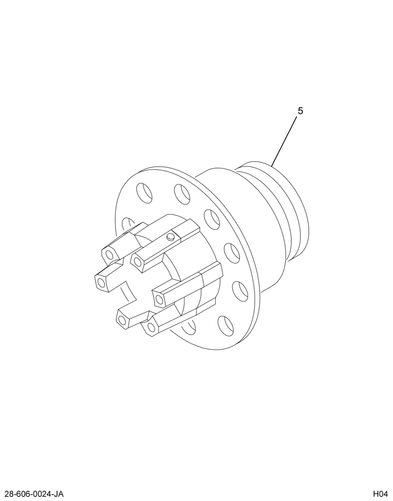 RR WHEEL HUB ASM; DISC