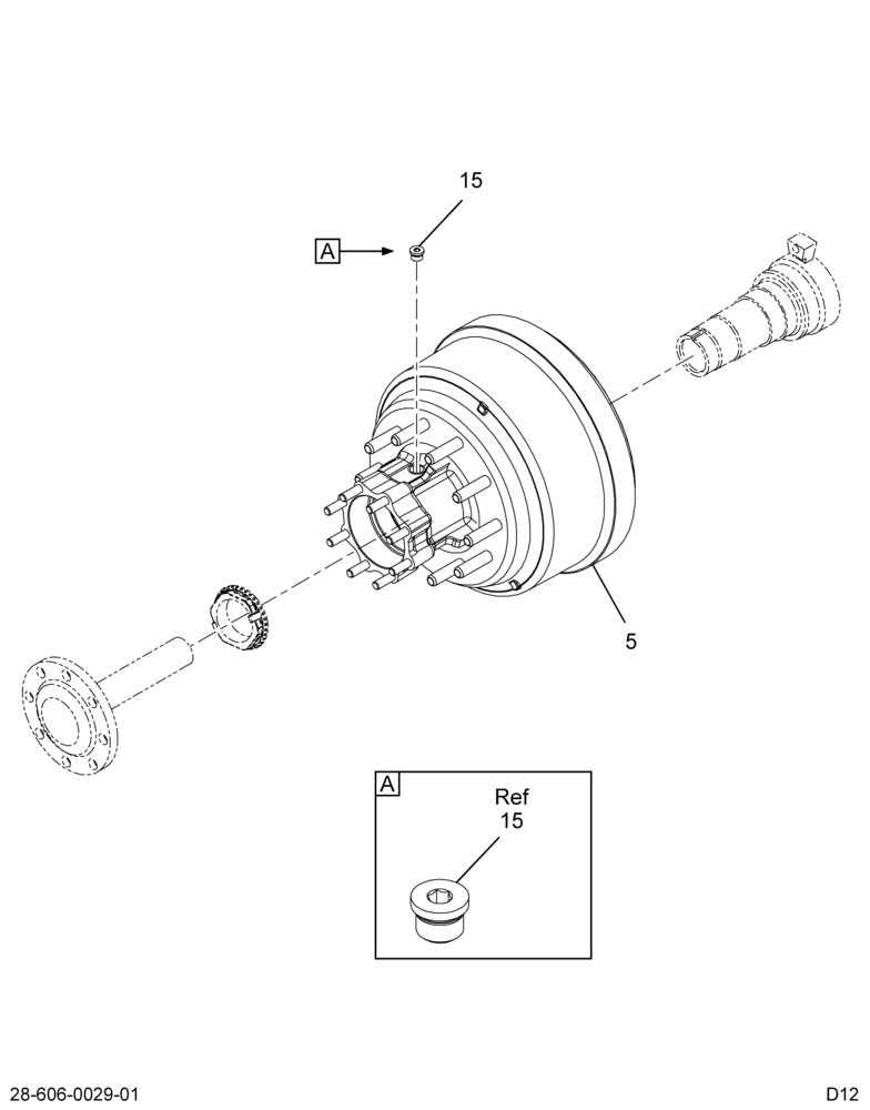 RR WHEEL HUB ASM; DISC