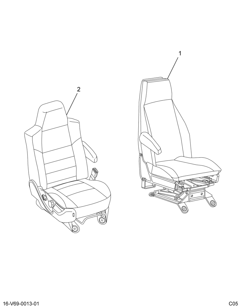 ..KIT SEATS EASI-AIR DRVR CAPT P (Eng. 4C4O-7060034-GA)